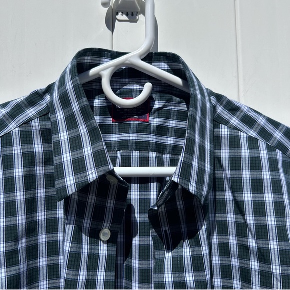Untuckit Plaid Slim Fit Cotton Wrinkle Free Buttondown Shirt | Men’s Size Medium - Picture 5 of 12